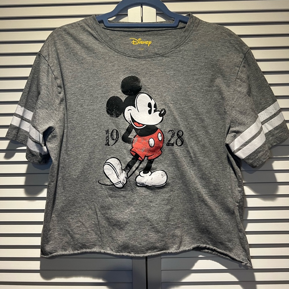 DISNEY Vintage Crop Top, Grey, XXL